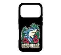 Cabo Verde Tropical Shark Retro Graphic Case for iPhone 17 Pro
