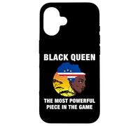 Cabo Verdean Black Queen Black History Month Cape Verde Flag Case for iPhone 16