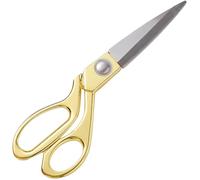 CABODYALS 0.2M Stainless Steel Metal Fabric Scissors Sewing Gold Edge Heavy Duty Tailor Dressmaker Craft Shears with Alloy Handle for Thread Needlework Yarn Cutting Clothes Tailoring