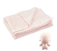 CABODYALS 1.5M 1M Doll Skin Fabric Soft Diy Clothing Accesories Cloth By The Yard Plush Surface Polyester Light Color Fabrics for Sewing Making Dolls Apparel Bags Puppet Crochet Handcraft
