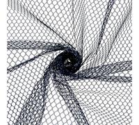 CABODYALS 1.5M 75cm Wide Black Mesh Fabric By The Yard Breathable Sheer Netting Needlework Fabrics Polyester Soft Cloth for Sewing Making Clothing Accessories Home Decor Shopping Bags Diy