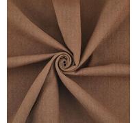 CABODYALS 1.5M Coffee Brown Needlework Fabric By the Metre Natural Cotton Linen Cloth Quilting Solid Chocolate Colour Embroidery Fabrics for Sewing Making Clothes Bags Decorations Diy Tablecloths