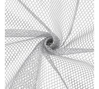 CABODYALS 1.5M Long 1.57M Wide Gray Mesh Fabric By The Yard Polyester Sheer Netting Fabrics Breathable Soft Needlework Cloth for Sewing Making Clothing Accessories Home Decor Shopping Bag Diy