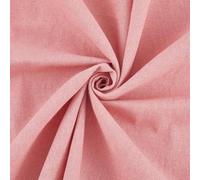CABODYALS 1.5M Solid Pink Rectangle Cotton Linen Blend Fabric Embroidered Cloth By The Metre Square Needlework Canvas Natural Flax Fabrics for Sewing Making Clothes Accessories Home Decor Diy Craft