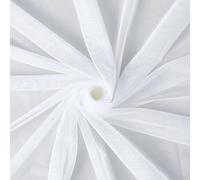 CABODYALS 1.65M White Stretch Mesh Fabric Soft Tulle Netting Solid Sheer Fabrics by The Metre Polyester Elastic Mosquito Net Cloth for Sewing Making Diy Crafts Wedding Dresses Clothing Accessories