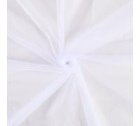 CABODYALS 1.6M White Soft Tulle Fabric Sheer Mesh Gauze Solid Voile Fabrics By The Metre Polyester Mosquito Netting Cloth for Sewing Making Dresses Costume Wedding Decor Clothing Accessories Diy Craft