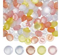 CABODYALS 1 Box 150Pcs 5 Colors Mushroom Sewing Buttons Small Size Mushrooms Shape Flat Round Resin Fasteners Scrapbooking Loose Button Bulk for Clothes Coat Shirt Blouse Decor DIY Crafts