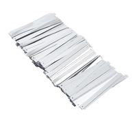 CABODYALS 1 Box 897Pcs Sliver Flat Assortment Elongated Long Bar Sequins Top Hole Glitters Rectangle Iridescent Loose Sequins Bulk for Sewing Making Embroidery Dress Wedding Costume Cloth Craft