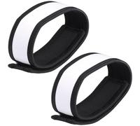 CABODYALS 1 Pair Adjustable Leader Team Armbands White Captain ArmBands Belt Harness Badge Polyester Rectangle Wrist Bands for Women Men Halloween Cosplay Soccer Basketball Volleyball Costume Sports