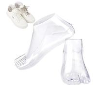 CABODYALS 1 Pair Clear Female Foot Model Tools PVC Stretcher Sandal Support Shaper Transparent Feet Mannequin Ankle Shoes Display Accessories for Jewellery Socks avoidinging Shoe Bending And Creasing