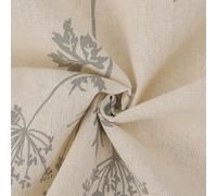 CABODYALS 1 Yard 63 Inch Floral Cotton Linen Fabric For Sewing Making Quilting DIY Home Decor DIY Crafts Supplies - Floral with Leaf Pattern - Cotton/80%, Linen/20% - Machine Washable - 1m x 63in