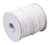 CABODYALS 100 Yards 1.5mm White Waxed Cotton Cord Soft Round Threads Smooth Wax Braid String Bracelet Macrame Cords Bulk Rolls with Spool for Jewellery Making Sewing Beading Necklaces Anklet Diy Craft