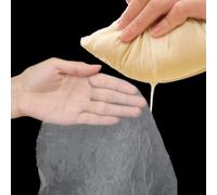 CABODYALS 100CM Square 80 White Nylon Fine Mesh Netting Filter Fabric by The Metre Woven Net Sheets Reusable Strainer Cloth for Wine Juice Fresh Milk Kitchen Coffee Teas Food Home Brewing Diy Craft