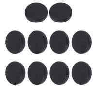 CABODYALS 10Pcs Black Button Cover Snap On Universal Soft Silicone Detachable Round Precision Rubber Protector Against Hole Replacement Sewing Buttons Covers for Women Men Jeans Shirts Embellishment