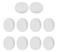 CABODYALS 10Pcs White Button Cover Snap On Universal Soft Silicone Detachable Round Precision Rubber Protector Decorative Against Holes Replacement Sewing Buttons Covers for Jeans Shirts Cufflinks