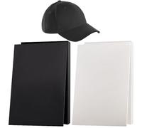 CABODYALS 12Pcs 2 Colours 22.86cm Black White Embroidery Foam Sheets Thick 3D High Density Rectangle Puffy EVA Craft Foam Paper Sheet for Making Cosplay Costume Hand Sewing Quilting Crafts Pillows Diy