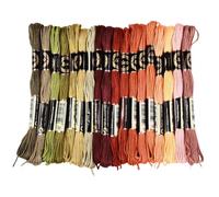 CABODYALS 144M 18 Skeins 6 Strands Variegated Colorful Embroidery Floss Cross Stitch Threads Gradient Polyester Friendship Bracelets Yarn String for Hand Sewing Knitting Crafts Crochet Stitching DIY
