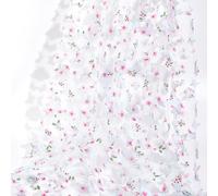 CABODYALS 145CM Embroidery Butterfly Lace Fabric Soft Gradient 3d Butterflies Mesh Floral Embroidered Gauze Applique Polyester Tulle for Sewing Making Clothing Accessories Wedding Decor Veil Craft