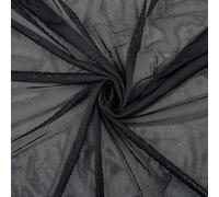 CABODYALS 160CM Black Stretchy Netting Elastic Mesh Liner Cloth Net Fishnet Soft Breathable Rhombic Hole Material See Through Polyester Fabric for Sewing Making Clothes Jackets Diy Craft Supply