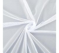 CABODYALS 160CM White Elastic Netting Stretchy Mesh Liner Cloth Breathable Net Fishnet Soft Material See Through Polyester Fabric for Sewing Making Clothes Jackets Bags Decor Diy Craft Supply