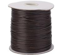 CABODYALS 175 Yards 0.5mm Brown Waxed Cord Polyester Macrame Wax Threads Kumihimo Soft String Smooth Leather Round Braid Lanyard Beading Cords for Jewelry Making Bracelets Necklaces Craft Stitching