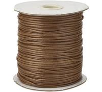 CABODYALS 175 Yards 0.5mm Camel Waxed Polyester Cord String Macrame Round Thread Wax Braid Lanyard Kumihimo Soft Smooth Beading Thin Cords with Spool for Jewellery Making Bracelets Necklaces Crafts