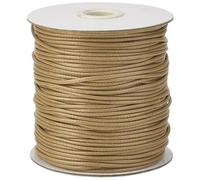CABODYALS 175 Yards 1.5mm Camel Waxed Polyester Cord Macrame Beading Wax Thread Round Leather Smooth Soft Lanyard Rope Braid Bracelet String Cords for Jewellery Making Necklace Decorations Crafts Diy