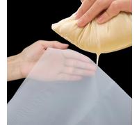 CABODYALS 1M Square 200 White Nylon Fine Mesh Netting Filter Fabrics Woven Precisely Net Sheet Reusable Strainer Cloth by The Metre for Wine Juice Fresh Milk Kitchen Coffee Teas Food Home Brewing