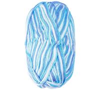 CABODYALS 2 Skeins 400M 8 Ply Blue Gradient Yarn Acrylic Ombre Thread Colorful Macrame Threads Chunky Braid Variegated Soft Yarns for Sewing Making Knitting Blankets Shawls Diy Craft Supply