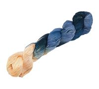 CABODYALS 200M Blue Cotton Hand Dyed Variegated Color Yarn Gradient Crochet Rainbow Yarns Segment Mohair Ombre Thread Bulk for Crocheting Hand Knitting Blanket Sweater Scarf Crafts Supply