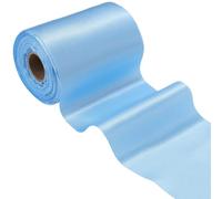 CABODYALS 20M 100mm Light Blue Satin Ribbon Extra Wide Solid Thick Large Soft Silk Double Faced Fabric Polyester Ribbons Bulk for Sewing Making Diy Crafts Cutting Ceremony Grand Opening Home Decor