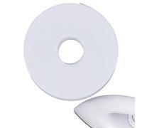 CABODYALS 20M 16mm White Iron On Cotton Label Blank Writable Personalized Name Tags Flat Clothes Labels Tape for Home Camp Uniforms College Clothing Accessories Diy Decoration Craft Supply