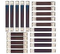 CABODYALS 20Pcs 4 Styles Metal Internal Flex Frame Hinged Purse Straight Sturdy Length Frames Kiss Lock Clasp Spring Bag Clip Clutch for Sewing Handbags Hinges Coin Wallet Bag Art Craft