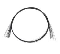CABODYALS 20Pcs 655mm Black Round Nylon Craft Threads Simulated Animal Whiskers Creative Artificial Beard Needle Felting Stuffed Handmade Cord Decorative String for Crafting Diy Accessories