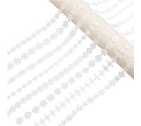 CABODYALS 21.95M 8 Styles White Embroidered Lace Trim Flower Embroidery Silk Trim Delicate Sewn Fabric Trims Vintage Floral Edge Ribbons for Sewing Making Wedding Bouquet Dress Decoration Supply