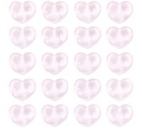 CABODYALS 30Pcs 1 Hole Pink Heart Shaped Buttons Solid Love Mini Small Resin Plastic Shank Sewing Decorative Button Bulk for Sewing Making Crafts Clothes Dress Scrapbooking Diy Embellishments