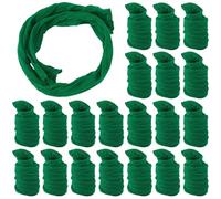 CABODYALS 30Pcs 18M Nylon Stocking Flower Fabric Dark Green Polyester Tensile Soft Silk Tulle Gauze Crafting Kits Stockings Fabrics for Sewing Making Flowers Home Decoration Diy Craft Supply