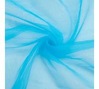 CABODYALS 4.57M Light Blue Organza Fabric Solid colour Sheer Cloth Soft Tulle Fabric By The Yard Lightweight Polyester Cloth Fabrics for Sewing Making For Wedding Parties Costumes Backdrop Supply