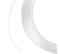 CABODYALS 40M 1.2mm White Fishing Line Thread Clear Nylon Cords Invisible Braid Thin Round Lines Monofilament Spool Crafts Strings for Sewing Making Hanging Ornaments Accessories Diy Craft Supply