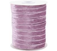 CABODYALS 45.72M 10mm Old Rose Thin Velvet Ribbon Rolls Vintage Soft Single Faced Crushed Velvet Fabric Bundle Spool Ribbons for Gift Wrapping Wedding Bouquet Decor Wreath Bow Making Diy Craft