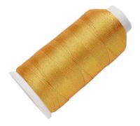 CABODYALS 450M Metallic Gold Embroidery Thread Nylon Cross Stitch Floss Decorative Friendship Bracelets 9 Ply Spool String for For Sewing Making Needlework Art Craft Diy Knitting Stitching