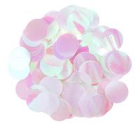 CABODYALS 454Pcs Light Purple Clear Sequins Round Flat Transparent Iridescent Spangle Loose Bulk Large 20Mm Pvc Ab Color Embellishment Paillette Sequin for Sewing Jewellery Making Party Diy Craft