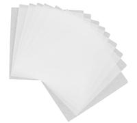 CABODYALS 50pcs White Fuse Bead Ironing Paper Sheets Square Thermostability Fusing Film Beads Iron Semi Transparent Papers Melting Specified Sheet for Diy Crafting Accessories Supply Beans