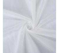 CABODYALS 5M White Tulle Fabric Soft Fine Sheer Voile Mesh Fabrics Mosquito Netting Vintage Breathable Polyester Cloth By The Yard for Sewing Making Wedding Dresses Clothes Decor Festival Diy Craft