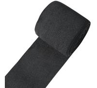 CABODYALS 6M 80mm Black Elastic Spool Wide Braid Band Flat Broad Stretch Cord High Elasticity Knit Strap Roll Woven Tape Bundle for Sewing Making Cloth Sportswear Waistbands Necklines Pants Waists Diy