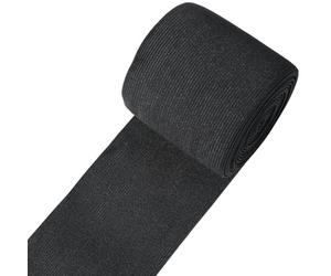 CABODYALS 6M 80mm Black Elastic Spool Wide Braid Band Flat Broad Stretch Cord High Elasticity Knit Strap Roll Woven Tape Bundle for Sewing Making Cloth Sportswear Waistbands Necklines Pants Waists Diy
