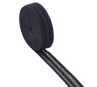 CABODYALS 8.6M 25mm Black Mesh Elastic Band High Elasticity Knitting Flat Stretch Straps Roll Polyester Wide Ribbon Bands for Sewing Making Clothes Skirts Handbag Underwear Diy Craft Supply