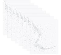 CABODYALS 8Pcs Glass Hotfix Rhinestone Decals Iron On Ab Crystal Transfer Sheets Glitter Flat Round Rhinestones Appliques Hot Melt Diamond Patches for Clothes Bags Dresses Costumes Diy Embellishment