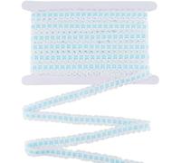 CABODYALS 9.97M Blue Stretch Floral Lace Trim Elastic Stretchy Ribbons braid Nylon Vintage Embroidery Stretchy Embroidered Braid Stretch Trim for Sewing Making Clothing Diy Pillow Decor Supply