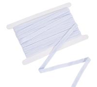 CABODYALS 9M 12mm Flat Elastic Strap White High Elasticity Wide Tape Sew on Heavy Stretch Knit Braid Cord Polyester Strip for Sewing Making Waistbands Pants Clothing Diy Craft Supplies